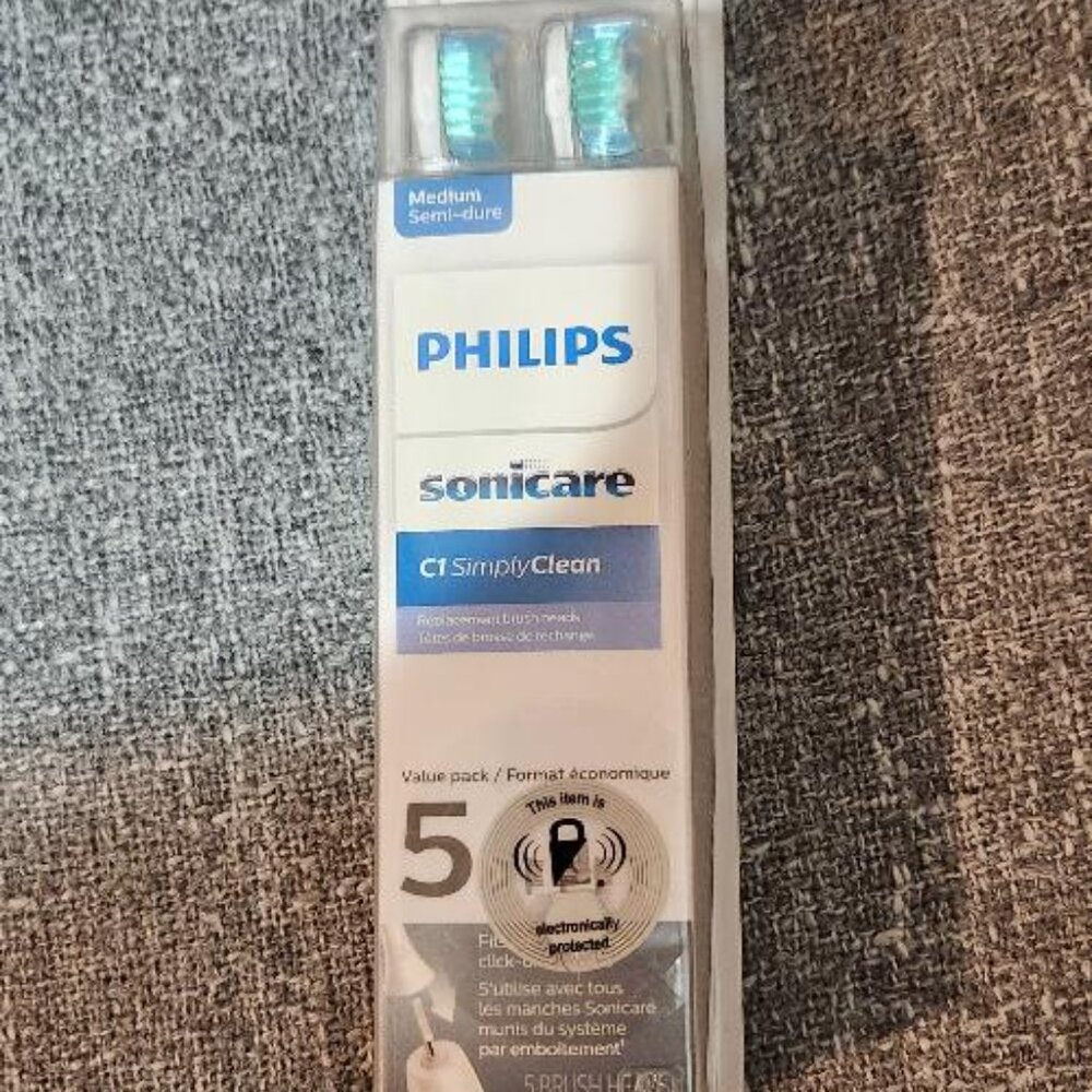 Philips Sonicare C1 SimplyClean replacement electric toothbrush head 5 pack NWT